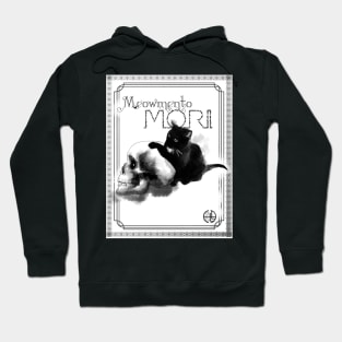 Meowmento Mori bookplate ex libris skull kitten Hoodie